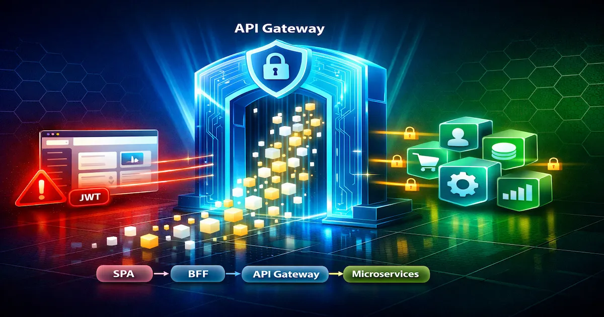 API Gateway como ponto central de segurança em arquitetura SPA com microservices