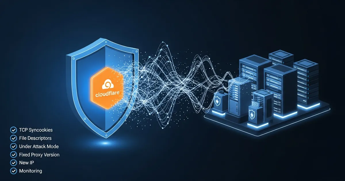 Proteção contra DDoS: infraestrutura, Cloudflare e configurações de kernel